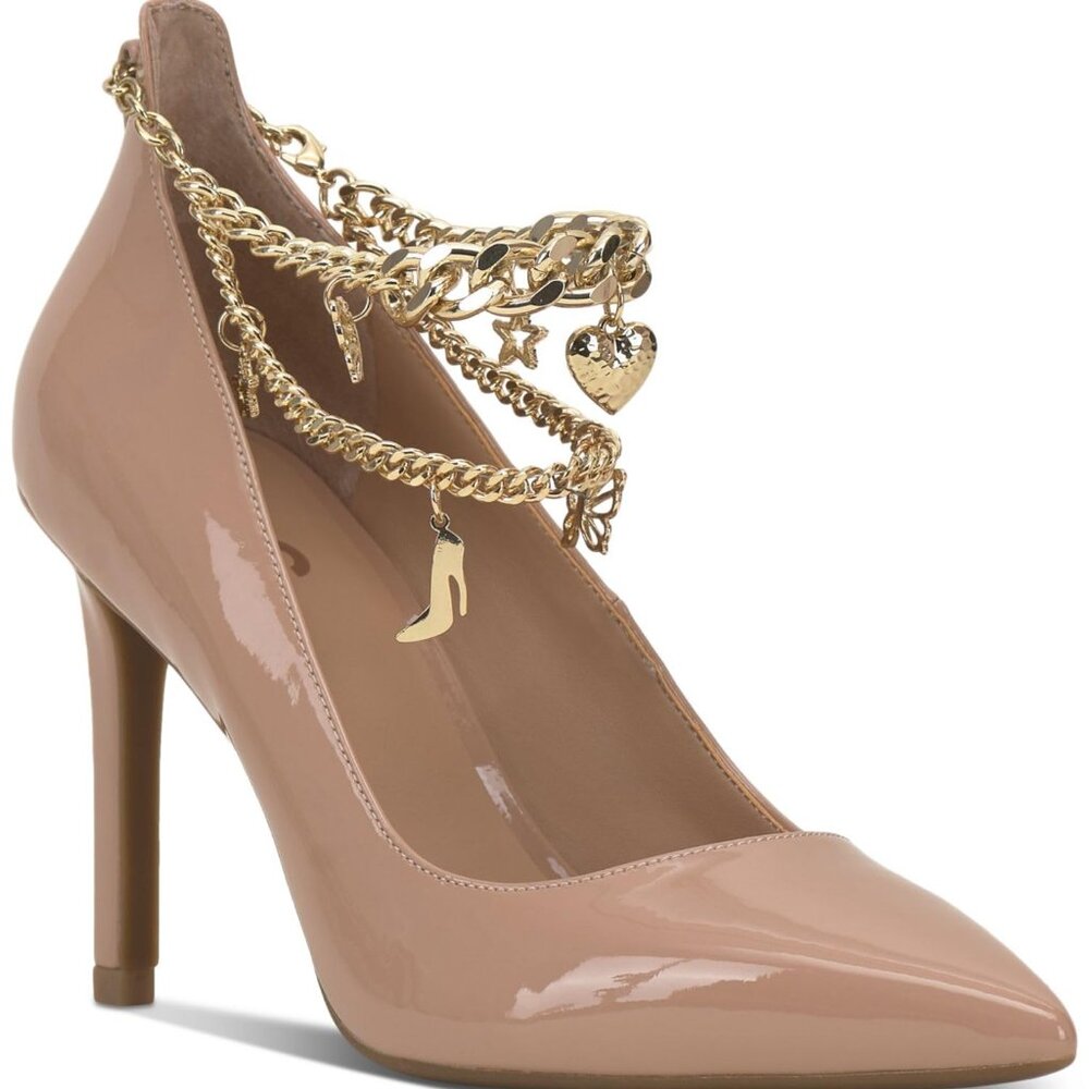 New In Box INC Womens SYIRAP Pointed Toe Stiletto Pumps Tan 11 Medium (B,M)